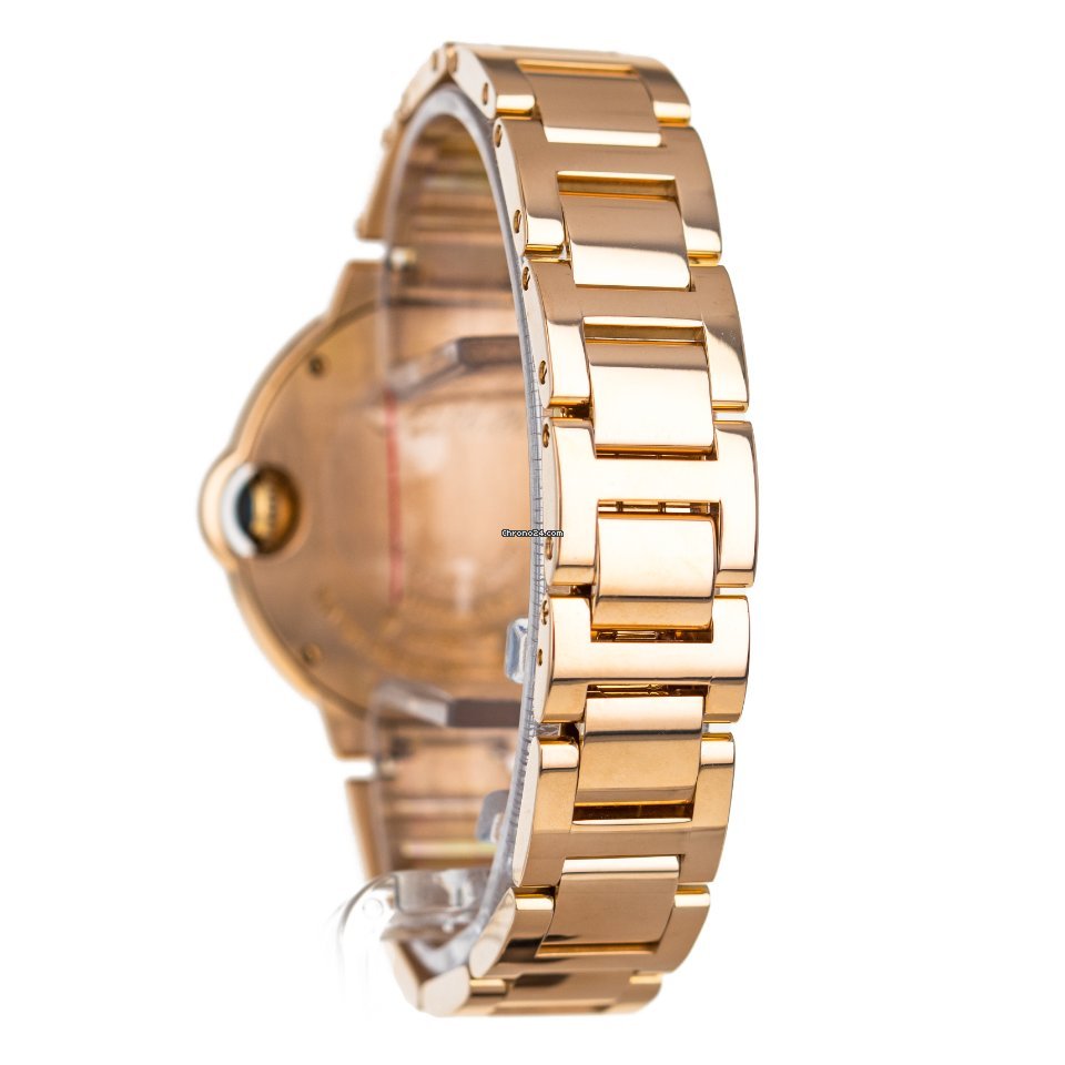 IMG_9081 Cartier Ballon Bleu 33mm Womens watch Automatic Rose gold WE902064 3682 Replica 4