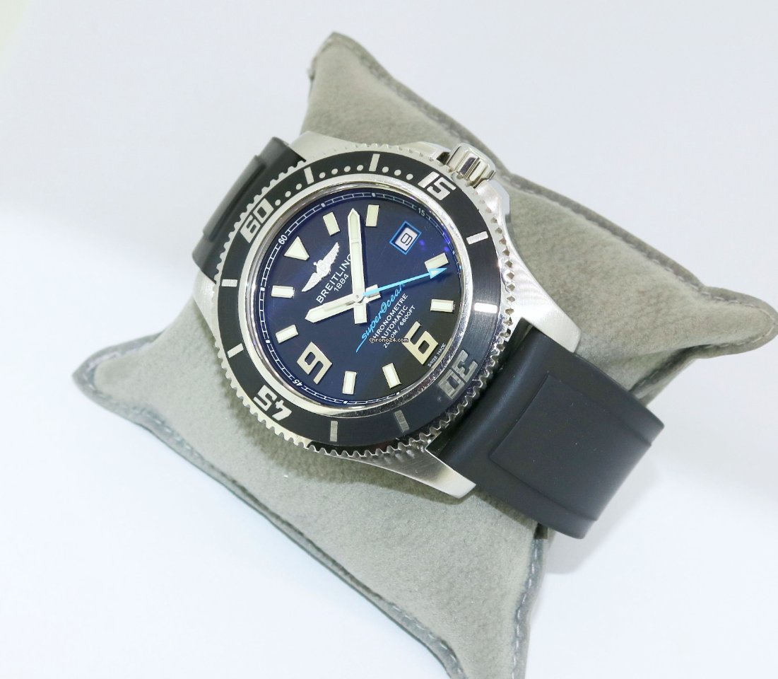 IMG_9081 Breitling Superocean 44 Mens watch Unisex Automatic Steel A17391 Replica 4