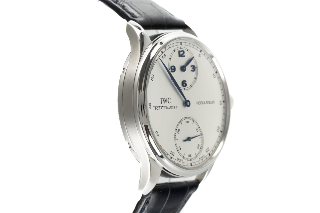 IMG_9081 IWC Portuguese Hand-Wound Mens watch Unisex Manual winding Steel 5444 Replica 4
