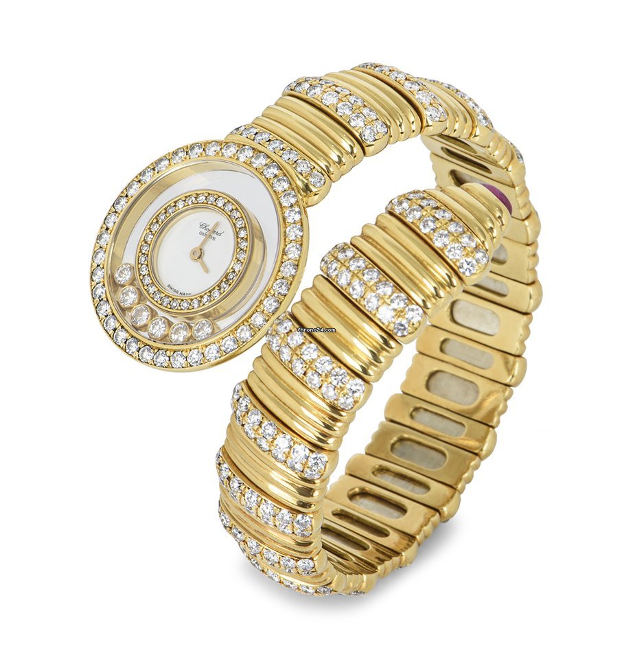 Chopard Happy Diamonds Womens watch Quartz Yellow gold 20 5534 Replica 4