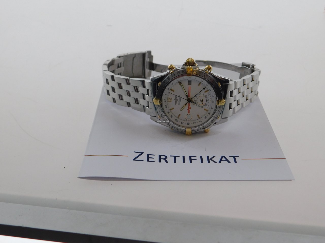 IMG_9081 Breitling Duograph Mens watch Unisex Automatic Gold Steel B 15507 Replica 4