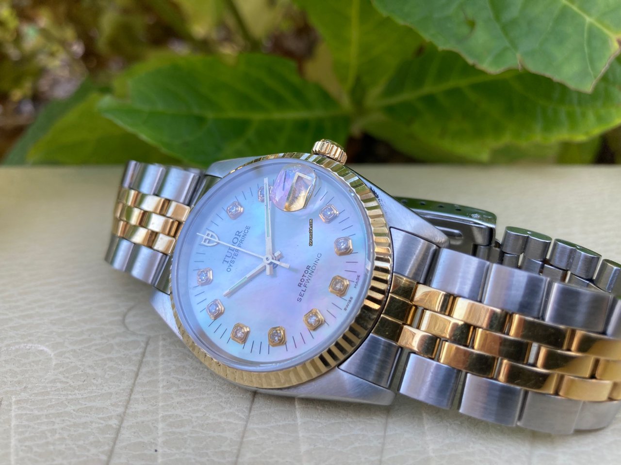 IMG_9081 Tudor Prince Date Mens watch Unisex Automatic Gold Steel 75203N Replica 4