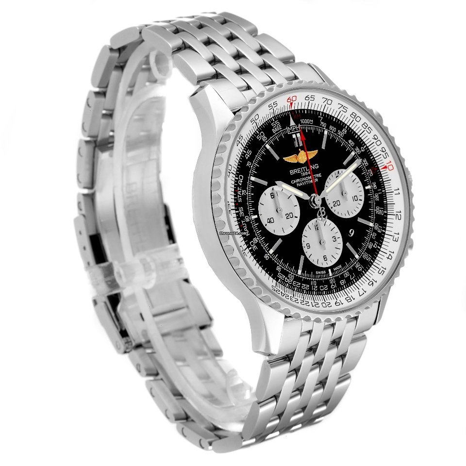 IMG_9081 Breitling Navitimer 01 (46 MM) Mens watch Unisex Automatic Steel AB0127-211-B1A1 Replica 4