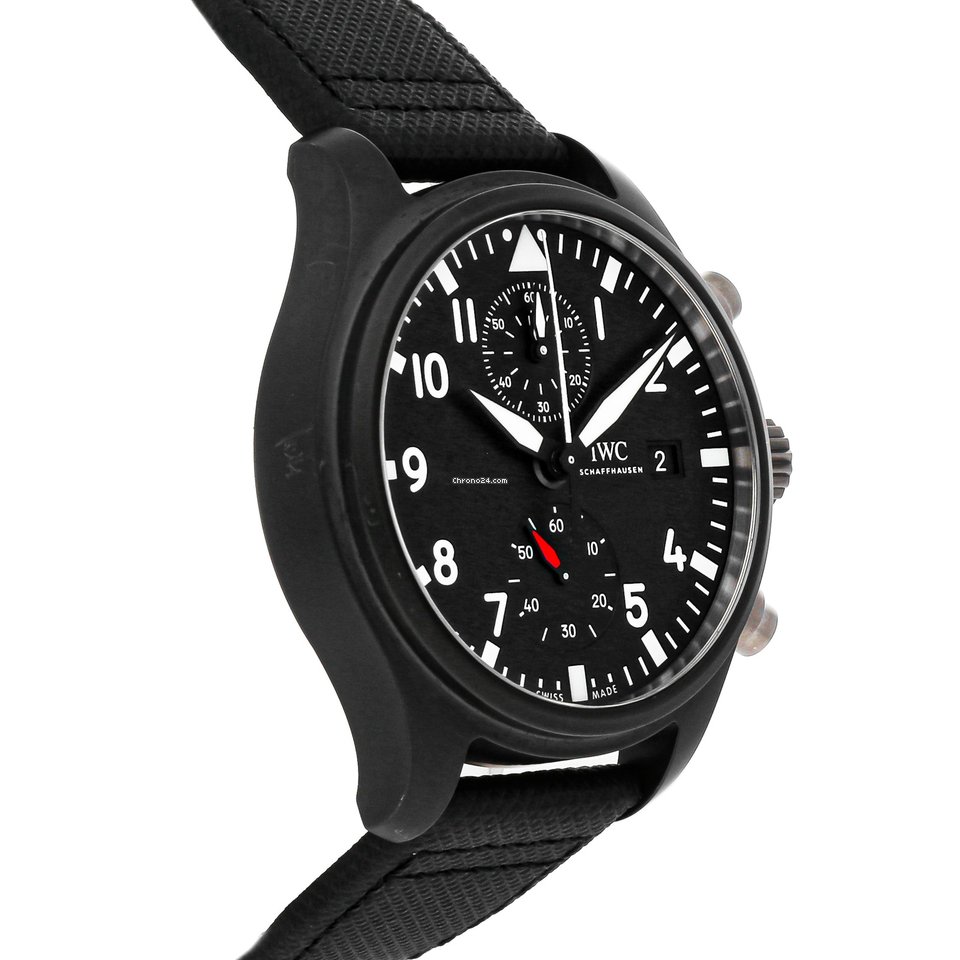IMG_9081 IWC Pilot Chronograph Top Gun Mens watch Unisex Automatic Ceramic IW3890-01 Replica 4