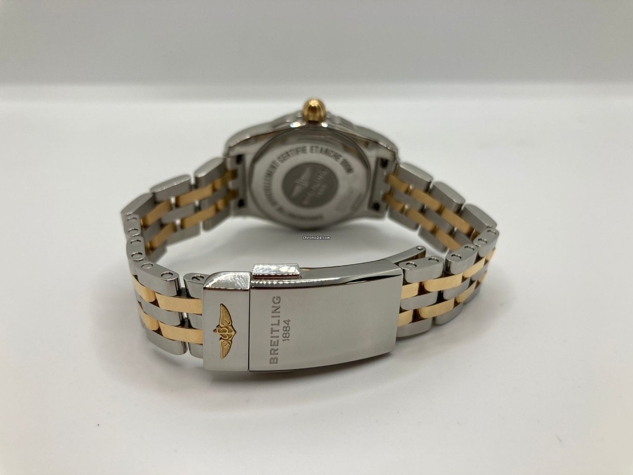 IMG_9081 Breitling Galactic Womens watch Quartz Gold Steel C7234812 A792 791C Replica 4