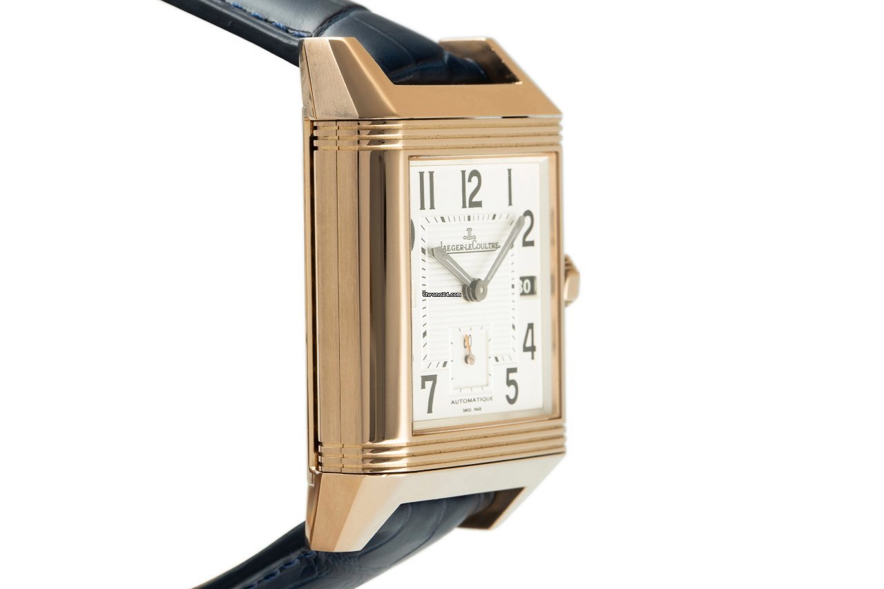 IMG_9081 Jaeger-LeCoultre Reverso Squadra Hometime Mens watch Unisex Automatic Red gold 230.2.77 Replica 4