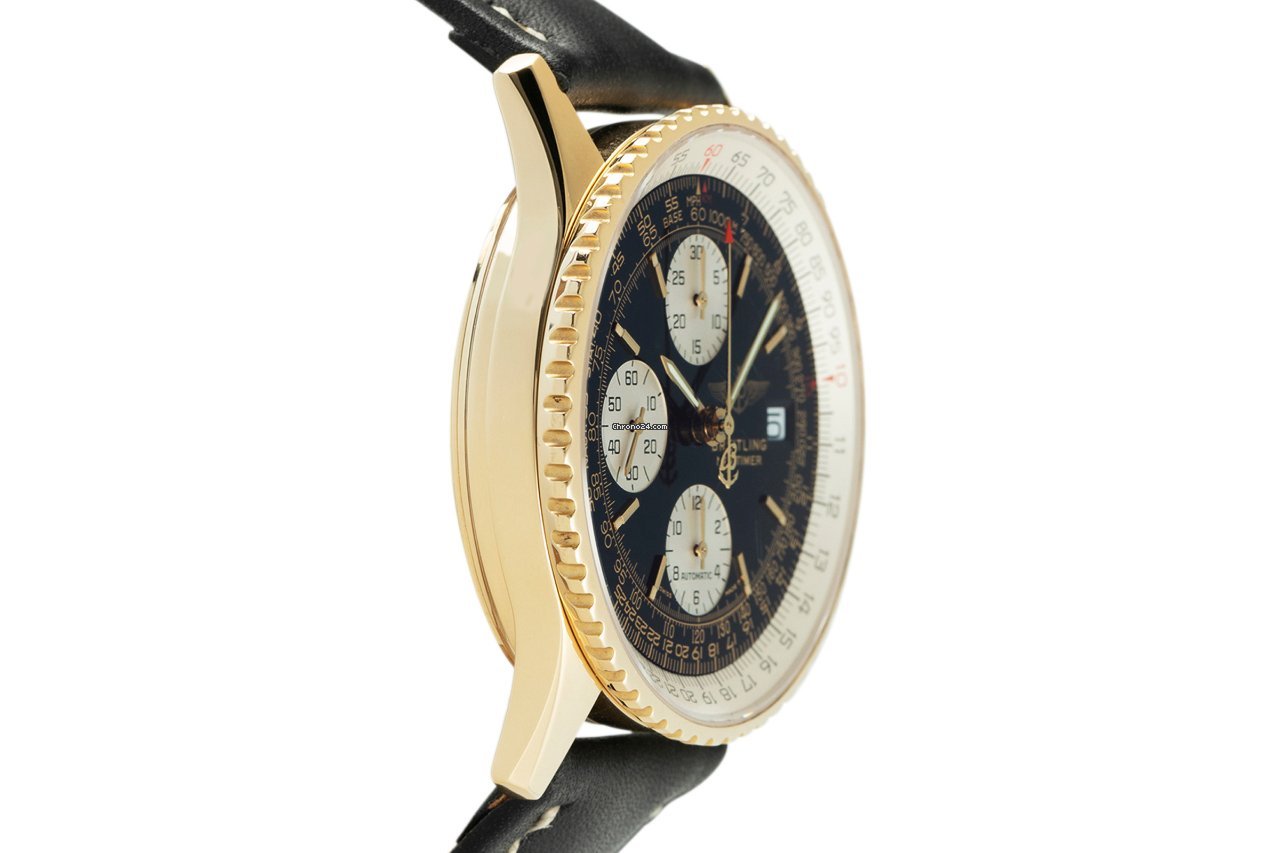 Breitling Old Navitimer Mens watch Unisex Automatic Yellow gold K13022 Replica 4