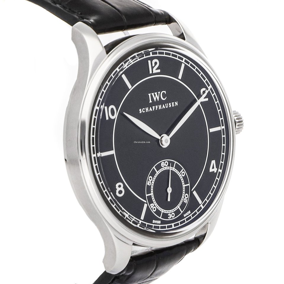 IMG_9081 IWC Portuguese Hand-Wound Mens watch Unisex Manual winding Steel IW5445-01 Replica 4