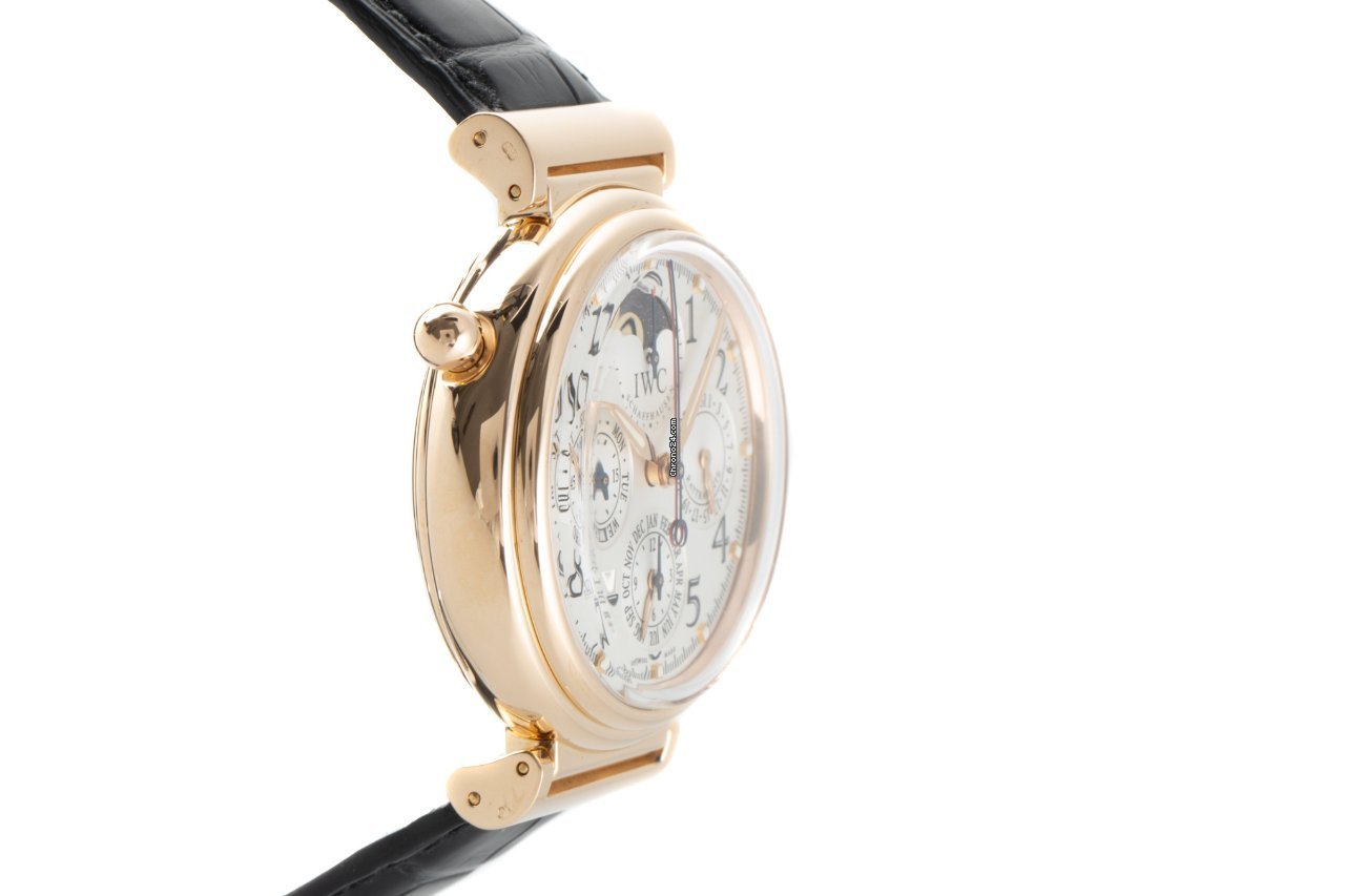IMG_9081 IWC Da Vinci Perpetual Calendar Mens watch Unisex Automatic Yellow gold 3754 Replica 4