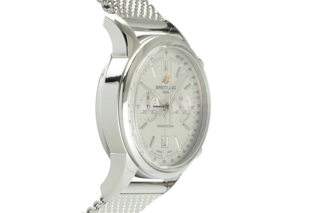 IMG_9081 Breitling Transocean Mens watch Unisex Automatic Steel A41310 Replica 4