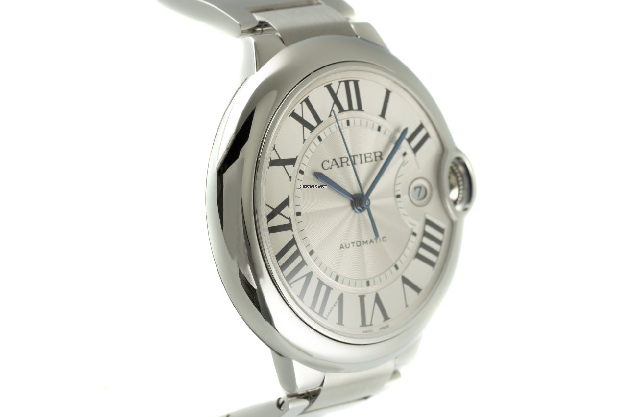 IMG_9081 Cartier Ballon Bleu Mens watch Unisex Automatic Steel 3765 Replica 4