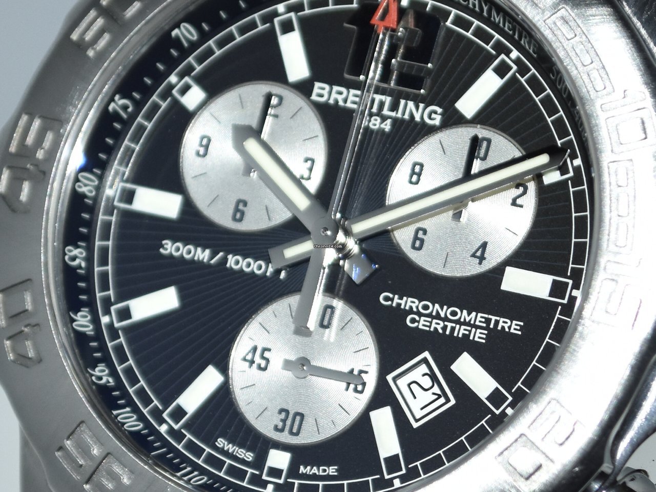 IMG_9081 Breitling Colt Chronograph II Mens watch Unisex Quartz Steel A7338710 BB49 Replica 4