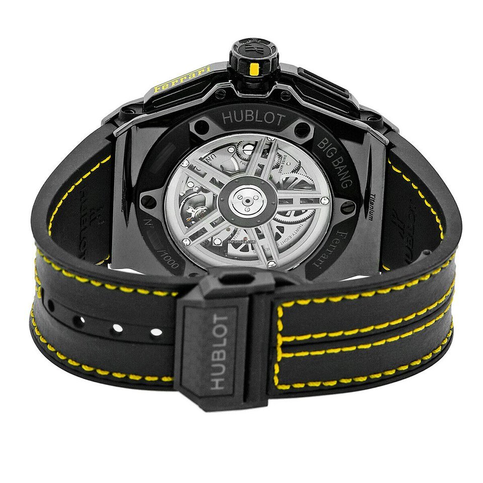 IMG_9081 Hublot Big Bang Ferrari Mens watch Unisex Automatic Carbon 401.CQ.0129.VR Replica 4