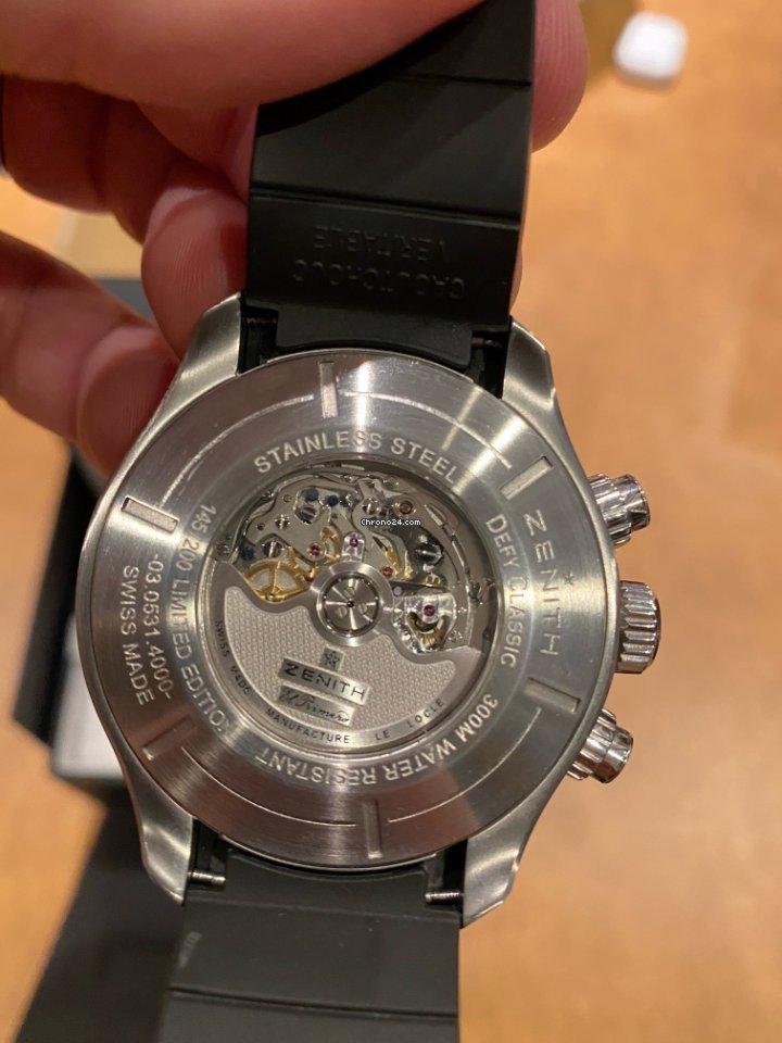 IMG_9081 Zenith Defy El Primero Mens watch Unisex Automatic Steel 03-0531-4000-21-R672 Replica 4