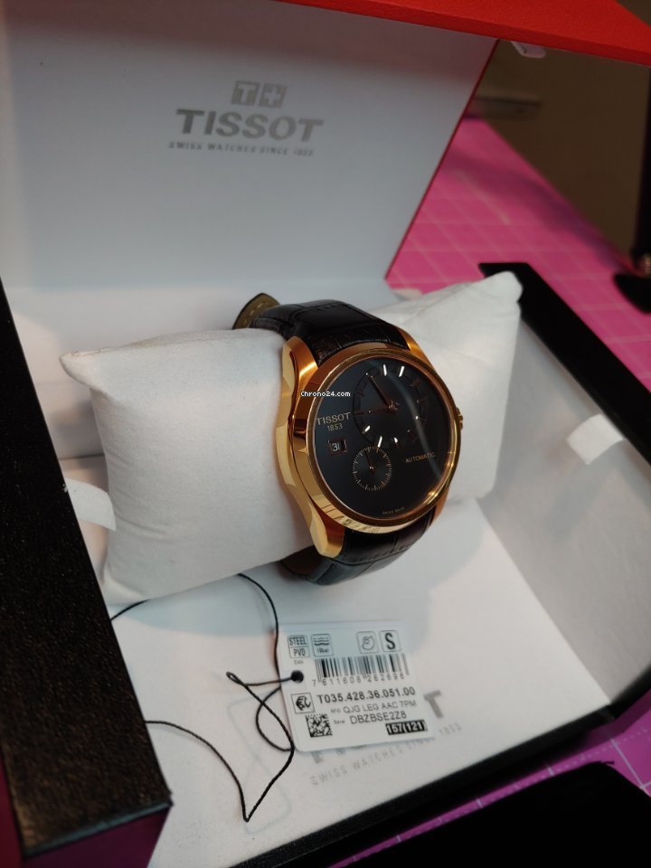 Tissot Couturier Mens watch Unisex Automatic Gold Steel T0354283605100 Replica 4