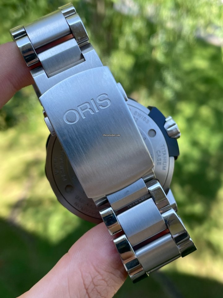 IMG_9081 Oris ProDiver Pointer Moon Titanium 01 761 7682 7154-Set Replica 4