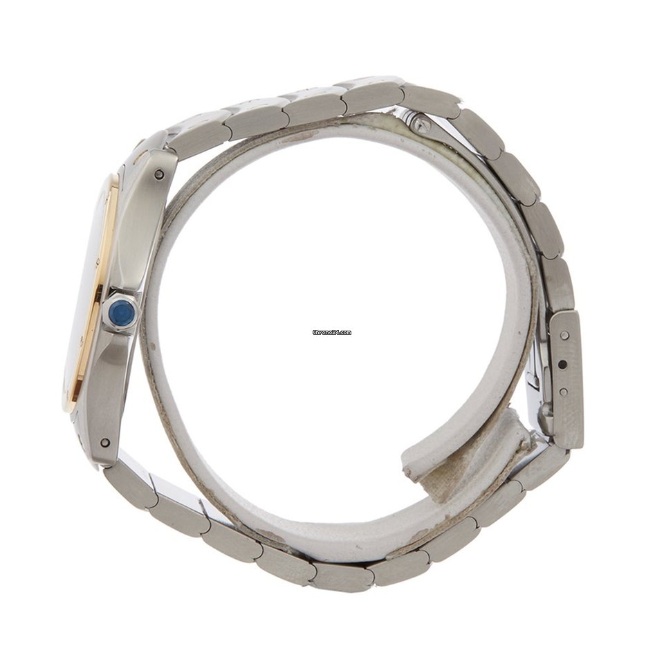 IMG_9081 Cartier Santos Mens watch Unisex Automatic Gold Steel 1910 Replica 4