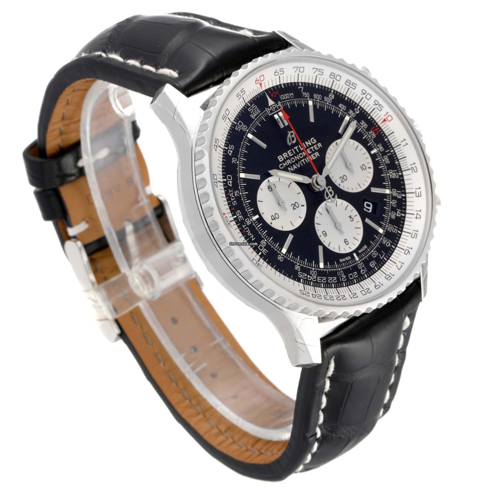 IMG_9081 Breitling Navitimer 01 (46 MM) Mens watch Unisex Automatic Steel AB0127211C1A1 Replica 4
