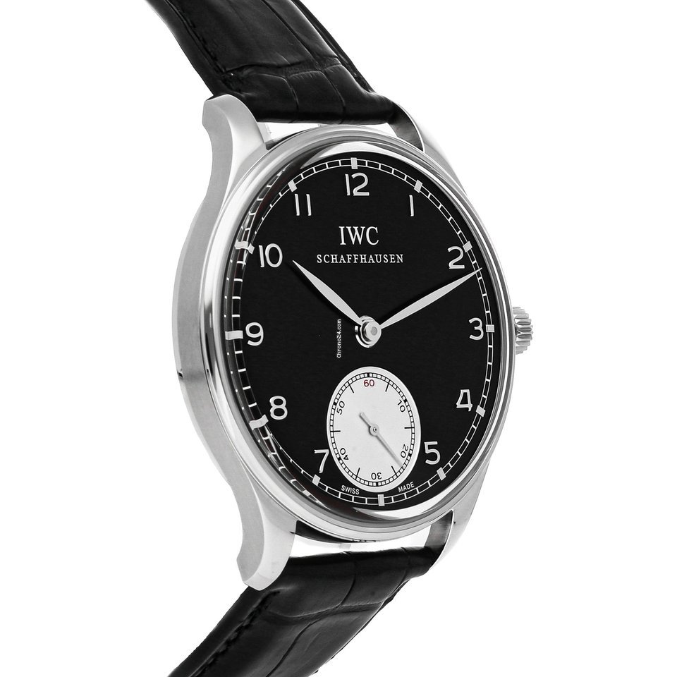 IMG_9081 IWC Portuguese Hand-Wound Mens watch Unisex Manual winding Steel IW5454-04 Replica 4