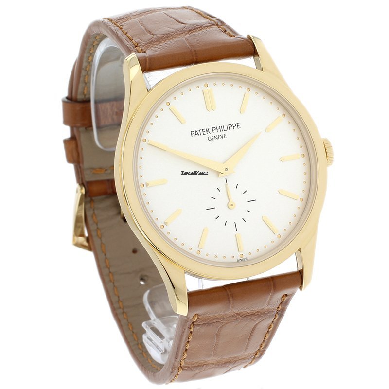 IMG_9081 Patek Philippe Calatrava Mens watch Unisex Yellow gold 5196J-001 Replica 4