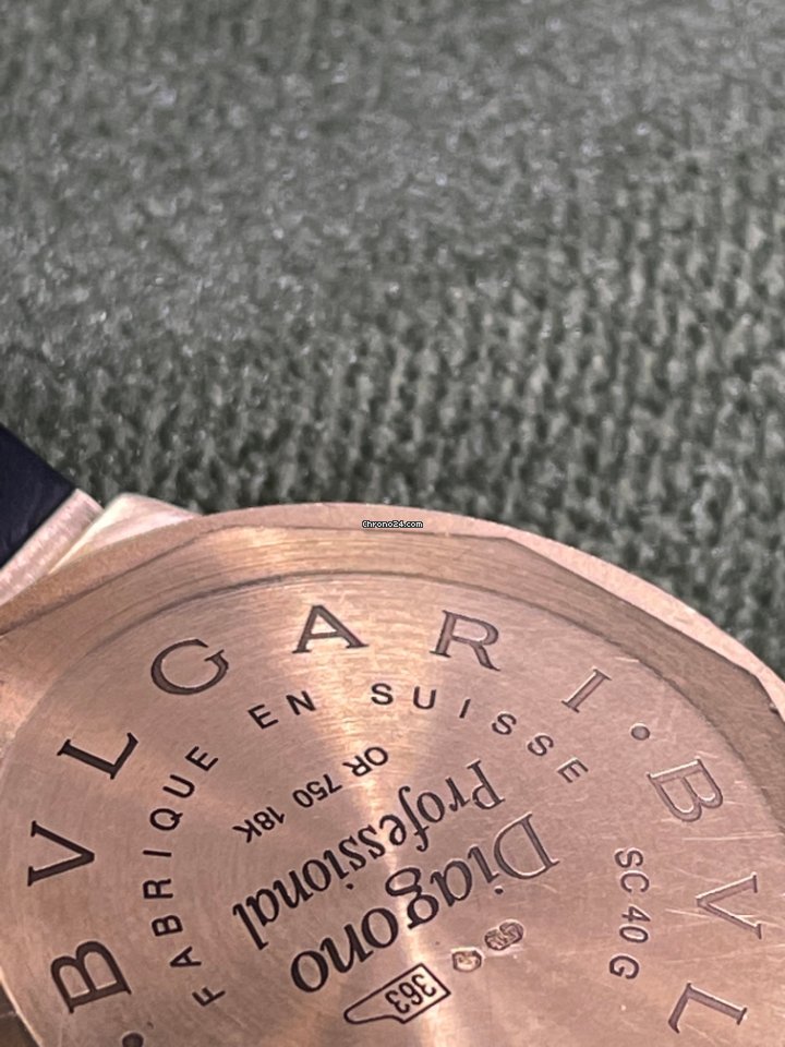 IMG_9081 Bulgari Diagono Mens watch Unisex Automatic Yellow gold SC 40 G Replica 4