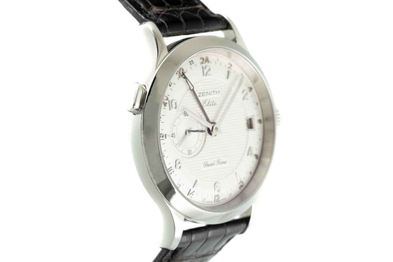 Zenith Elite Dual Time Mens watch Unisex Automatic Steel 03.1125.682 Replica 4
