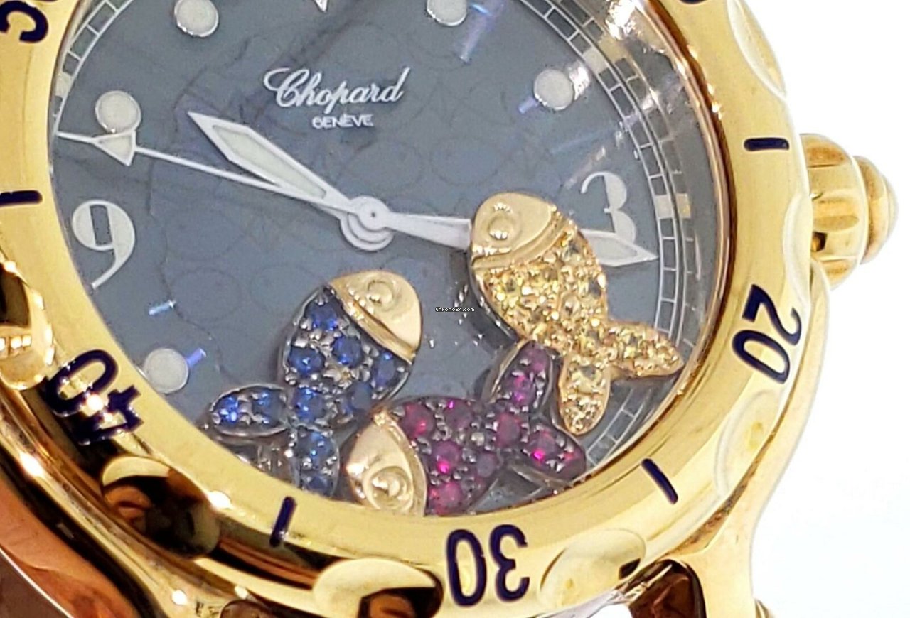 IMG_9081 Chopard Happy Sport Quartz Yellow gold 28 3528-402 Replica 4