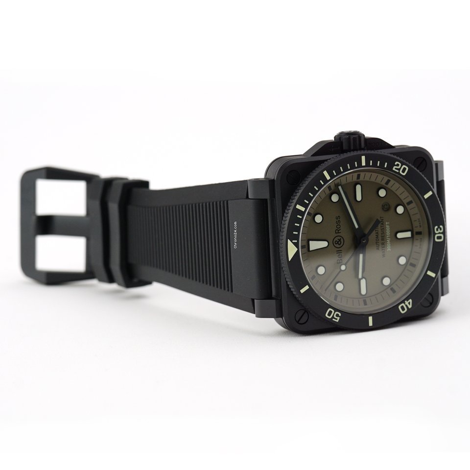 Bell & Ross BR 03 Mens watch Unisex Automatic Ceramic BR0392-D-KA-CE SRB Replica 4