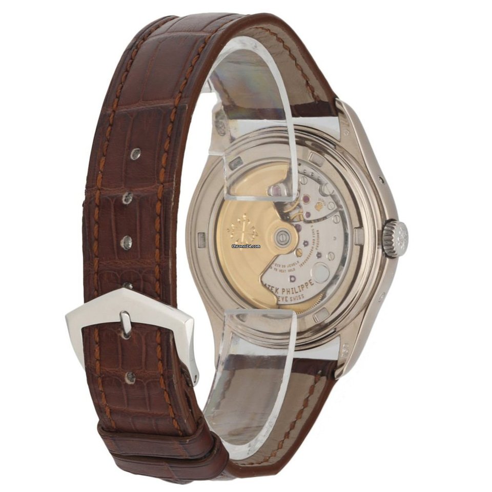 IMG_9081 Patek Philippe Annual Calendar Mens watch Unisex Automatic White gold 5146G Replica 4