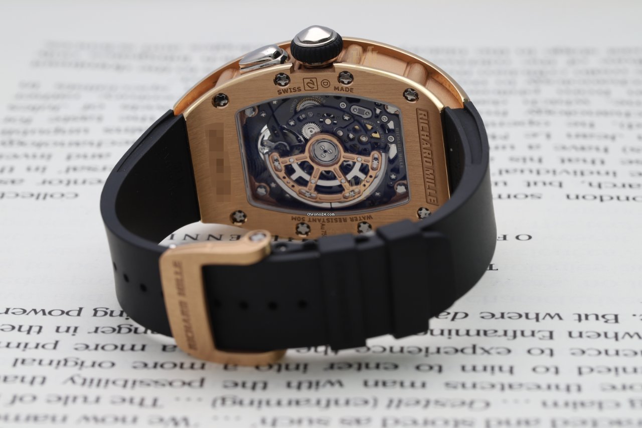 IMG_9081 Richard Mille RM 037 Womens watch Automatic Rose gold RM037 RG Replica 4