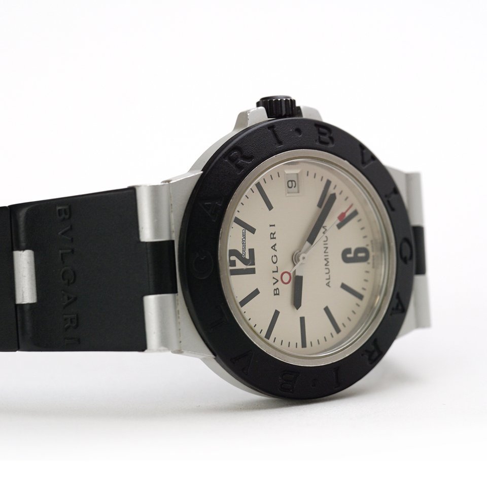 IMG_9081 Bulgari Diagono Mens watch Unisex Quartz Aluminum AL 38 TA Replica 4