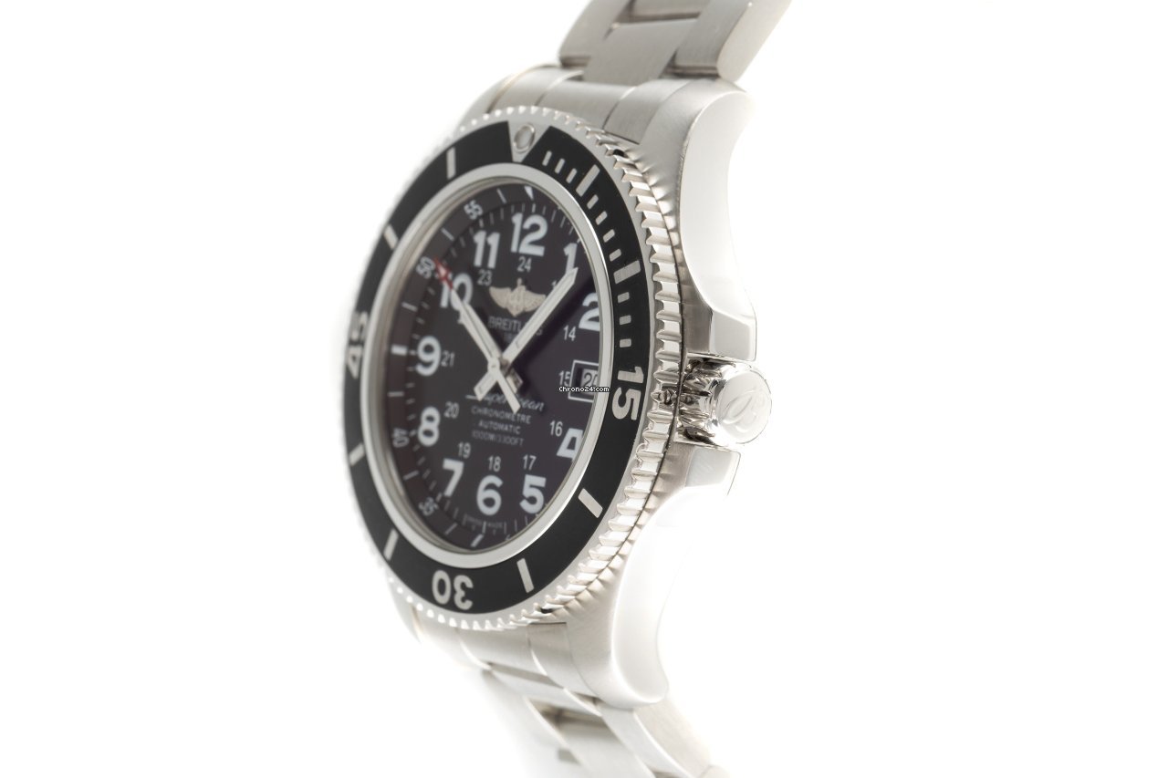 IMG_9081 Breitling Superocean II 44 Mens watch Unisex Automatic Steel A17392 Replica 4