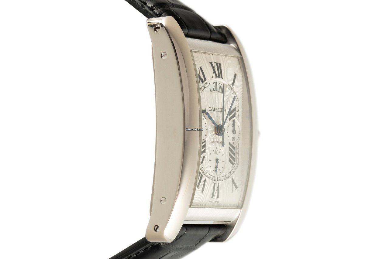 IMG_9081 Cartier Tank Americaine Mens watch Unisex Automatic White gold W2609456 Replica 4