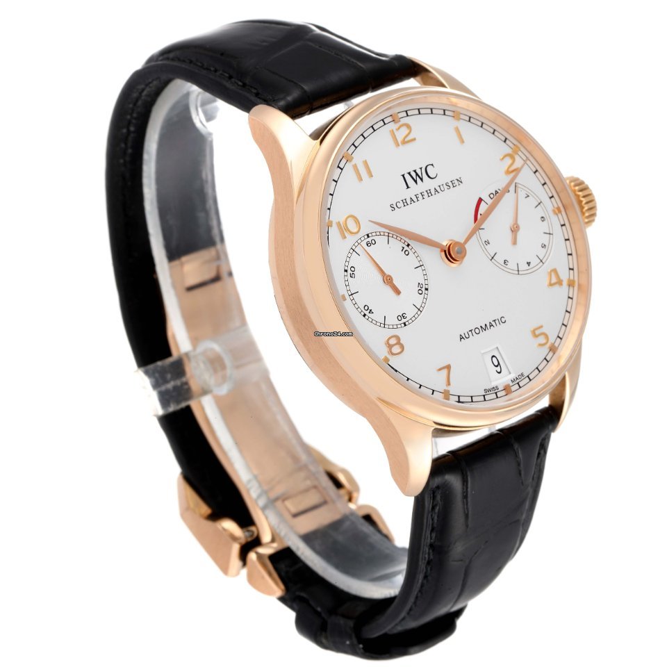 IMG_9081 IWC Portuguese Mens watch Unisex Automatic Rose gold IW500004 Replica 4