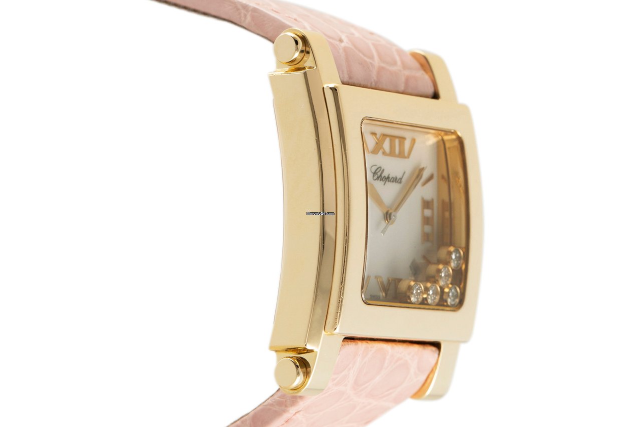 Chopard Happy Sport Womens watch Quartz Yellow gold 28 3570 Replica 4