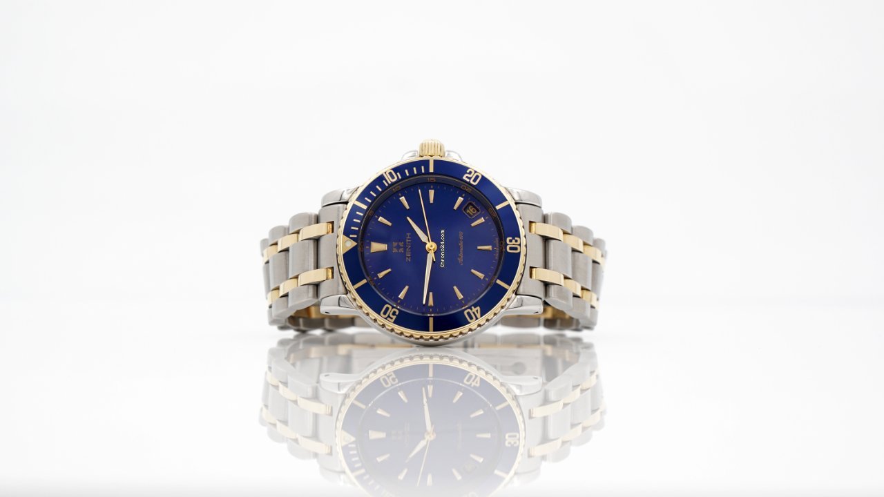 IMG_9081 Zenith Mens watch Unisex Automatic Gold Steel 15 53-0470-670 Replica 4
