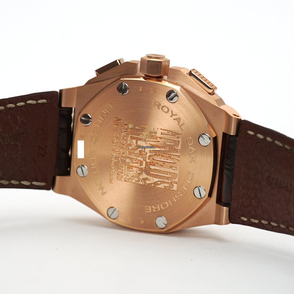 Audemars Piguet Royal Oak Offshore Mens watch Unisex Automatic Rose gold 26158OR.OO.A801CR.01 Replica 4