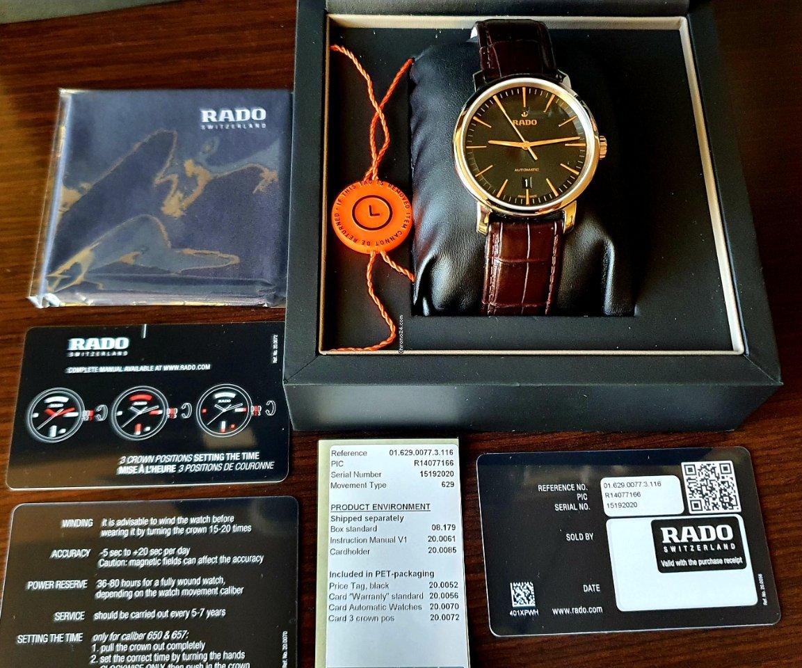 IMG_9081 Rado DiaMaster Mens watch Unisex Automatic Steel R14077166 Replica 4