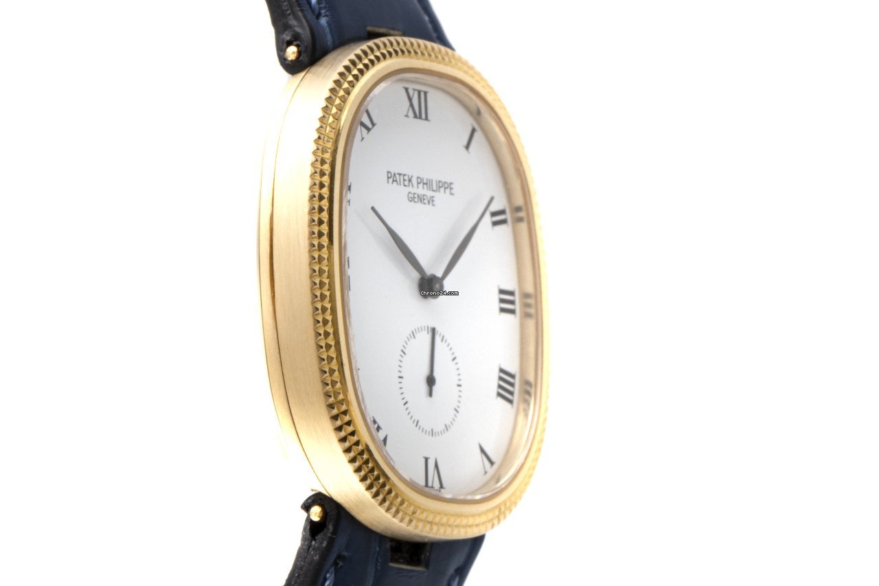 IMG_9081 Patek Philippe Golden Ellipse Mens watch Unisex Manual winding Yellow gold 3987 Replica 4