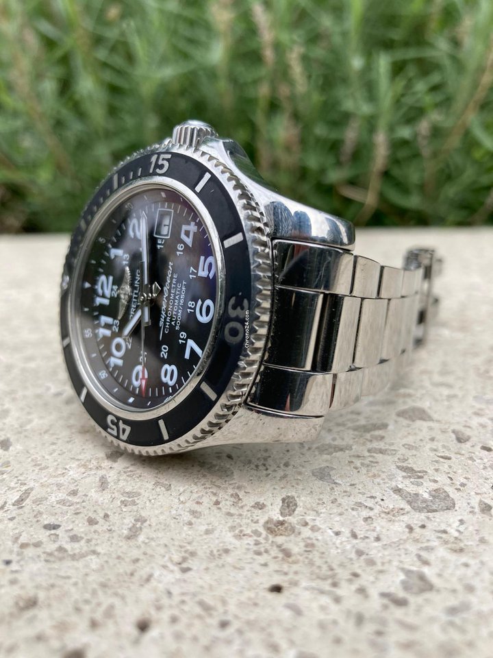 IMG_9081 Breitling Superocean II 42 Mens watch Unisex Automatic Steel A17365C9 BD67 Replica 4