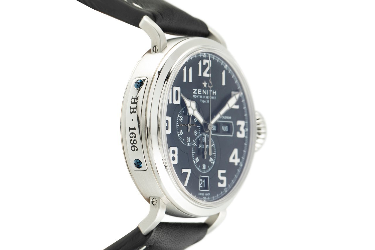 IMG_9081 Zenith Pilot Type 20 Annual Calendar Mens watch Unisex Automatic Steel 03.2430.4054 Replica 4