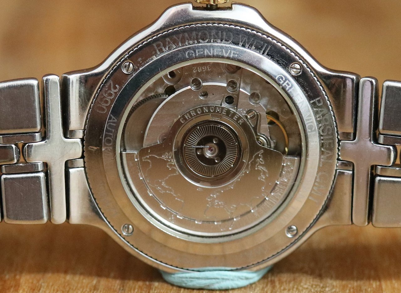 IMG_9081 Raymond Weil Parsifal Mens watch Unisex Automatic Gold Steel 2990 Replica 4