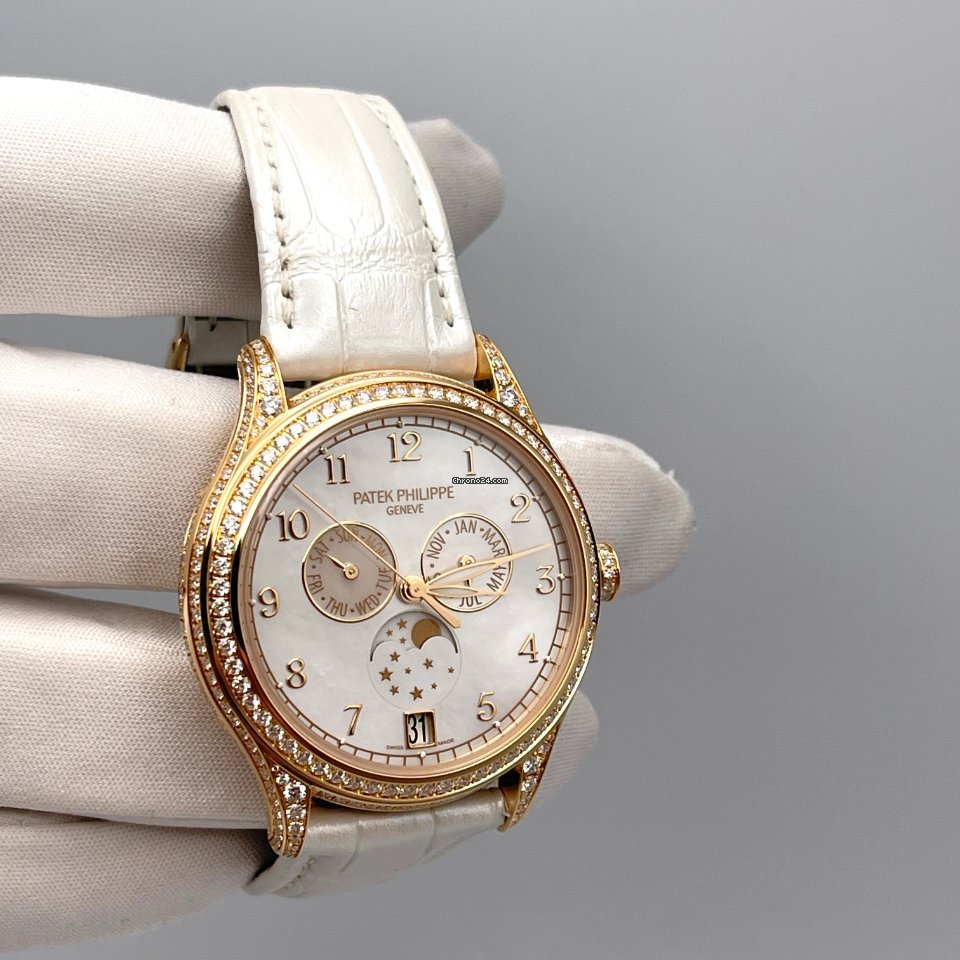 IMG_9081 Patek Philippe Annual Calendar Womens watch Automatic Rose gold 4948R-001 Replica 4