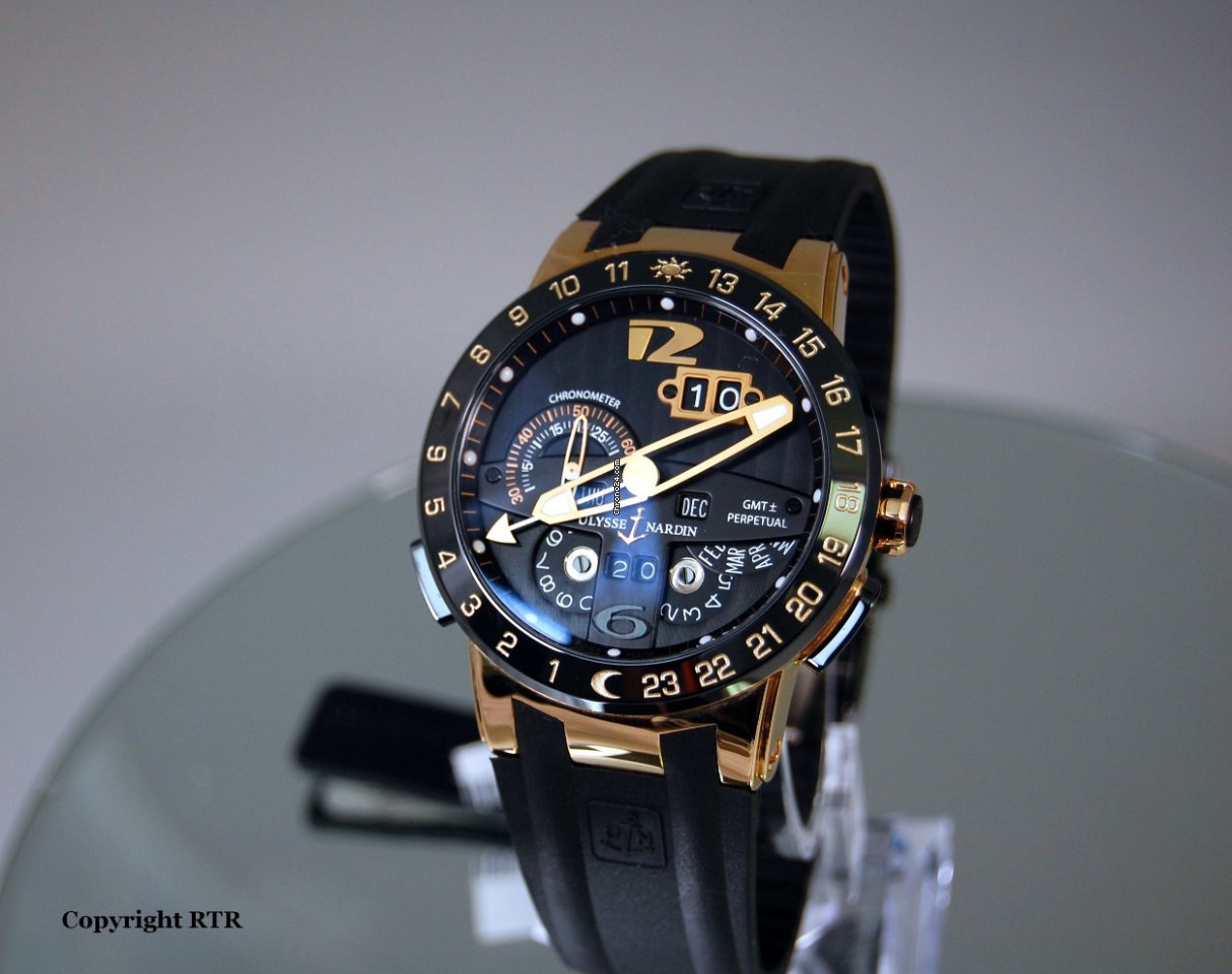 IMG_9081 Ulysse Nardin El Toro Black Toro Mens watch Unisex Automatic Rose gold 326-03 Replica 4