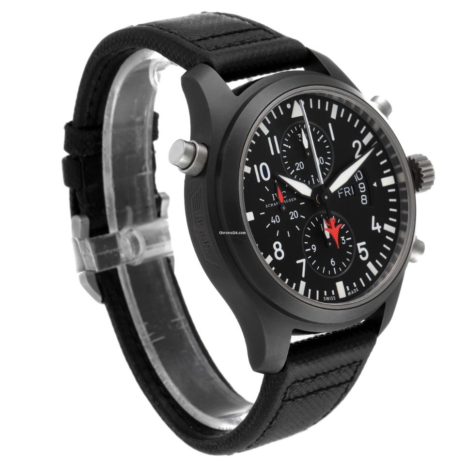 IMG_9081 IWC Pilot Chronograph Top Gun Mens watch Unisex Automatic Ceramic IW379901 Replica 4