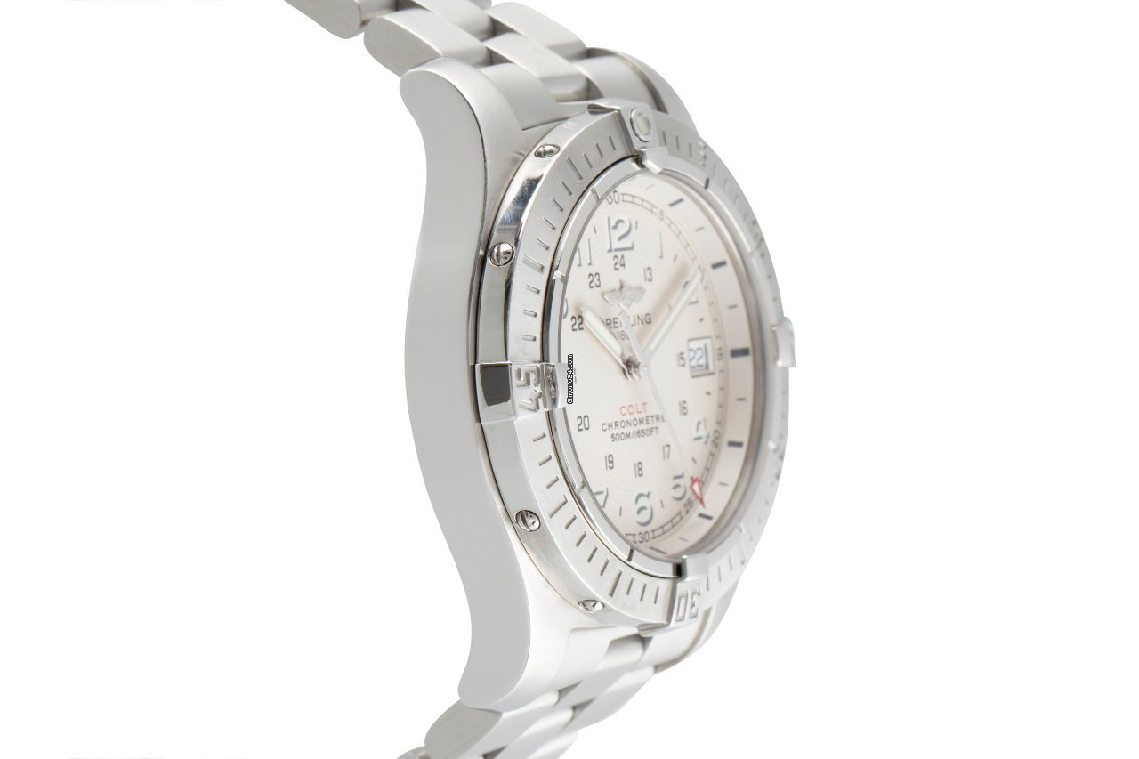 IMG_9081 Breitling Colt Mens watch Unisex Quartz Steel A74380 Replica 4