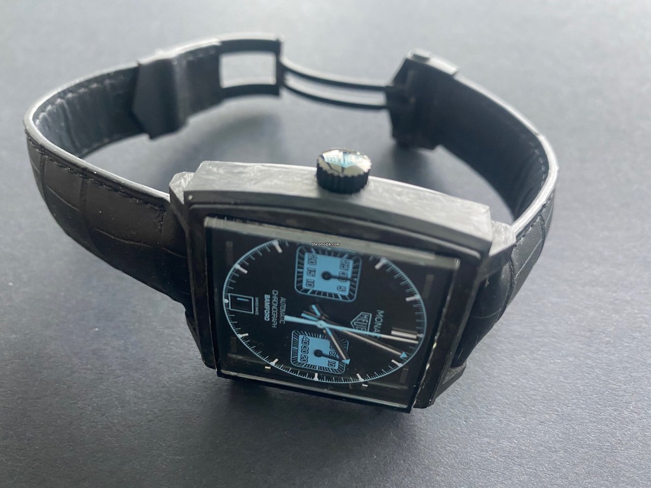 IMG_9081 TAG Heuer Monaco Mens watch Unisex Automatic Carbon CAW2190.FC6437 Replica 4