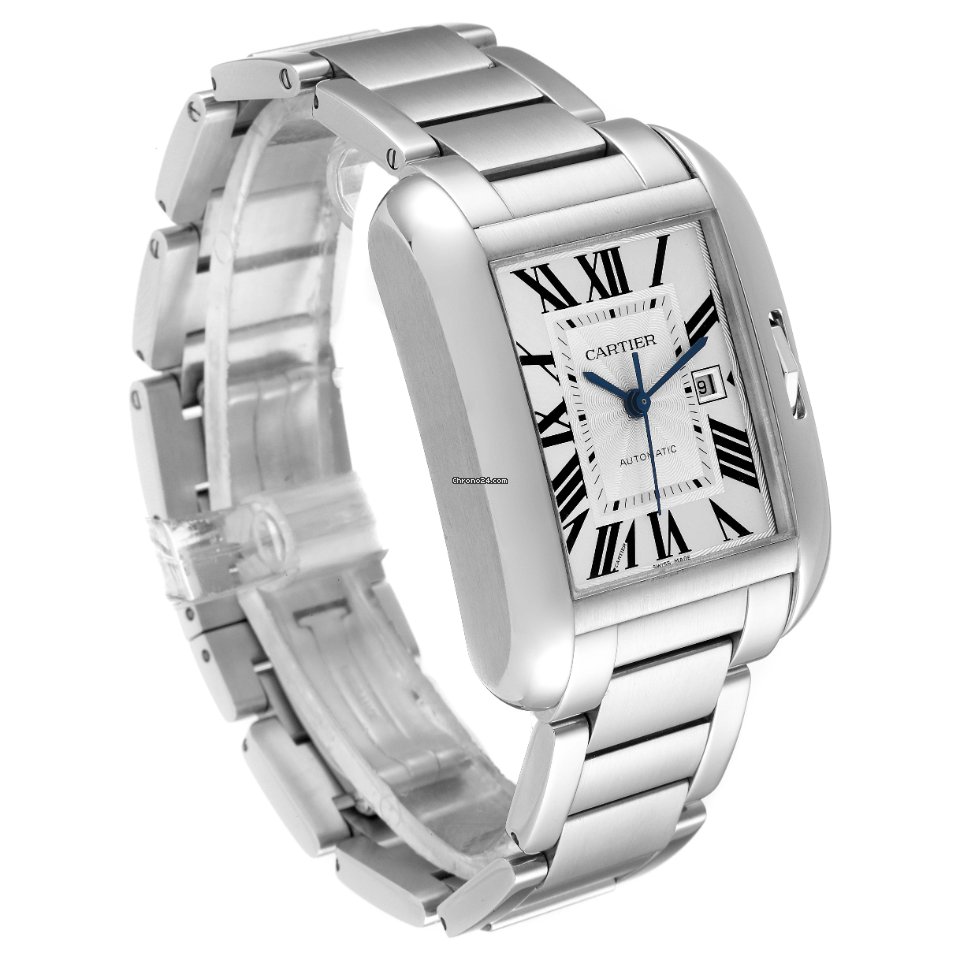 IMG_9081 Cartier Tank Anglaise Mens watch Unisex Automatic Steel W5310009 Replica 4