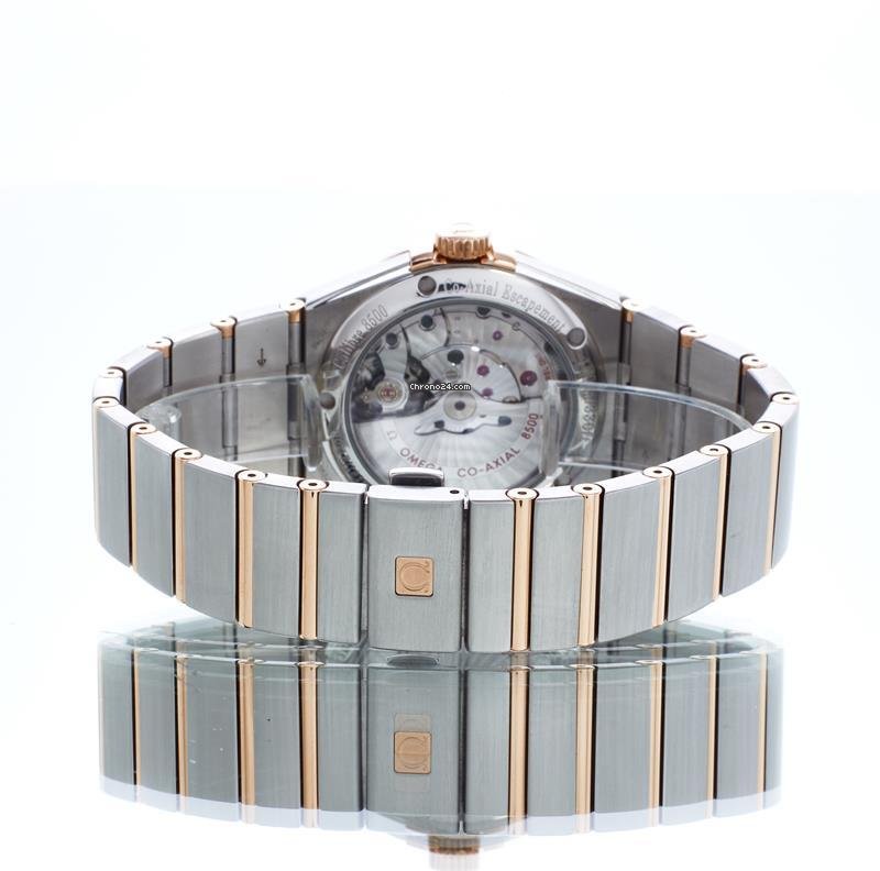 Omega Constellation Men Mens watch Unisex Automatic Gold Steel 123.20.38.21.06.002 Replica 4