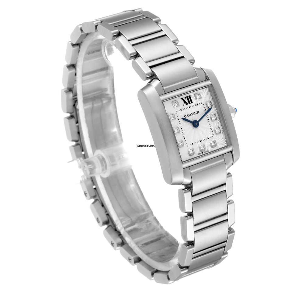 Cartier Tank Francaise Womens watch Quartz Steel WE110006 Replica 4